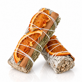 Harvest Moon Smudge Stick | White Sage, Orange, Cinnamon & Rosemary