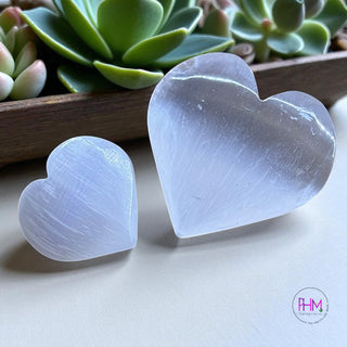 Mystic Selenite Hearts Collection