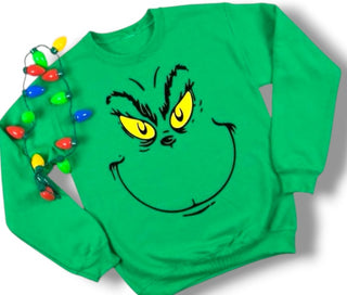 🎄 Grinchy Green Crewneck Sweatshirt  💚