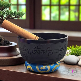 Buddha’s Kiss Hand-Etched Singing Bowl Set ✨