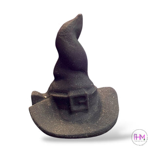 Witching Hour Obsidian Witch Hat Carving