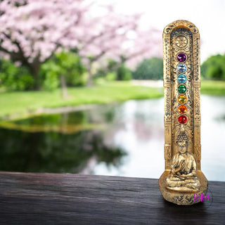 Inner Peace Chakra Crystal Incense Burner 🧘✨