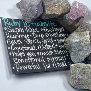 Enchanted Ruby in Fuchsite Tumbled Stone 🩷
