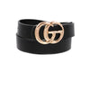 Uptown Vegan Leather Belt - Black Regular - Done