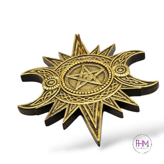 Celestial Gold Incense Holder ✨🌙