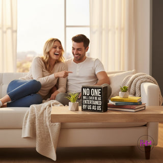 Self-Entertained Box Sign ✨🖤 | Primitives by Kathy