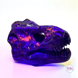 Shadow Fire Yooperlite T-Rex Crystal Carving 🔥🌙