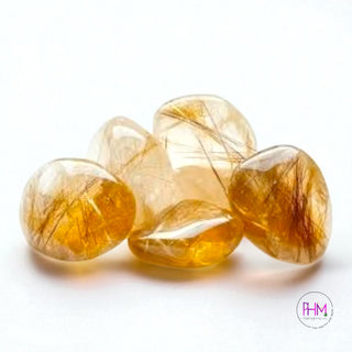 Rutilated Quartz Tumbled Stones ✨