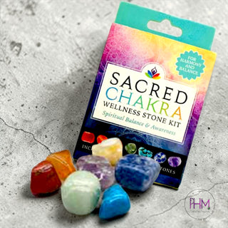 🌈✨ Sacred Chakra Wellness Stone Kit