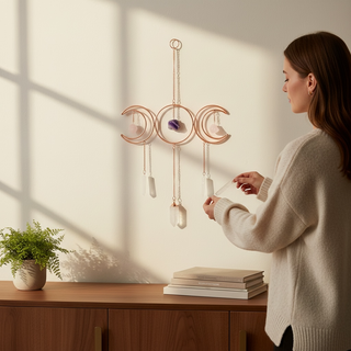 Crystal Visions Triple Moon Copper Talisman 🌙✨