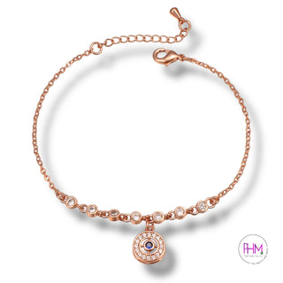 ✨ Protection & Glitter Evil Eye Moissanite Diamond Bracelet 🧿