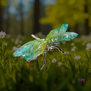 Enchanted Rainbow Quartz Dragonfly ✨
