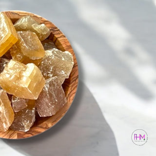 Majickal Honey Calcite Crystal Chunks 🍯