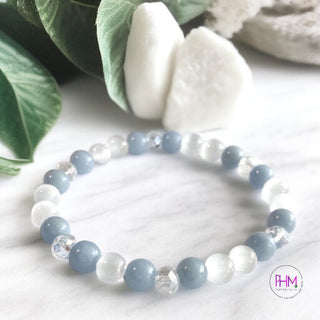 Angel Guidance Crystal Bracelet 🩵