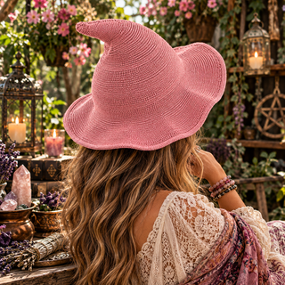 🖤 Wicked by Nature | Knitted Witch Hat 🌙💜