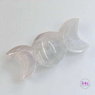 Bewitched Triple Moon Selenite Crystal Dish ✨