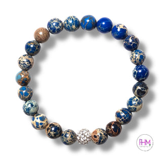 Sea Sediment Jasper Crystal Bracelet 🏝️