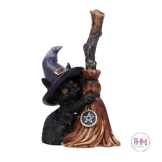 Witch’s Familiar Black Cat Statue 🖤🧹