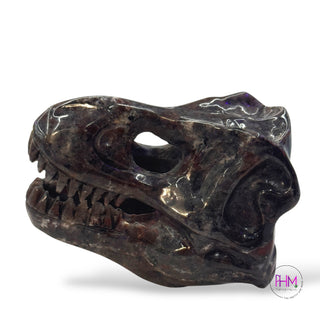 Shadow Fire Yooperlite T-Rex Crystal Carving 🔥🌙
