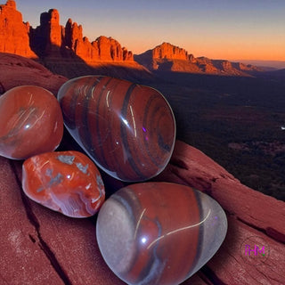Red Jasper Tumbled Stone 🧡🌄