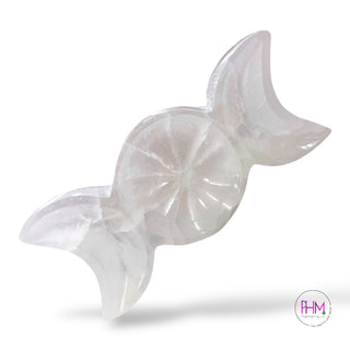 Bewitched Triple Moon Selenite Crystal Dish ✨