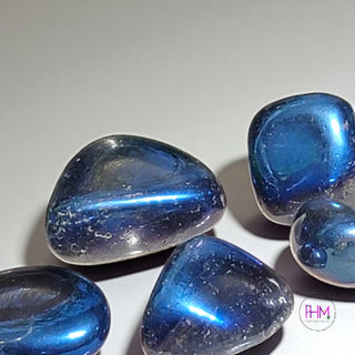 Mystic Blue Aura Quartz Tumbled Stone 💙