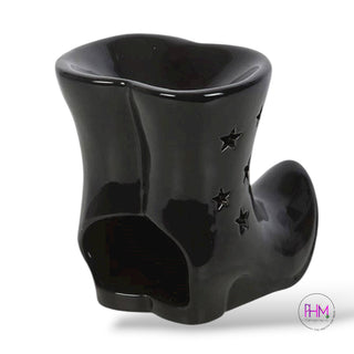 🖤 Black Witch Boots Oil Burner ✨🕯️