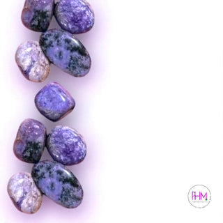 Mystic Charoite Tumbled Stone💜🖤