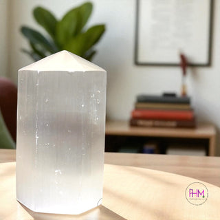 Good Vibes Only Selenite Tower ✨
