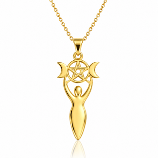 🌙 She Who Holds the Moon Goddess Necklace | The Coven Collection ✨