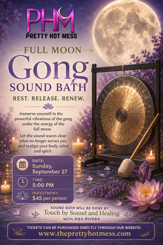 Release the Bullshit| A Full Moon 🌕 
Gong Sound Bath & Meditation