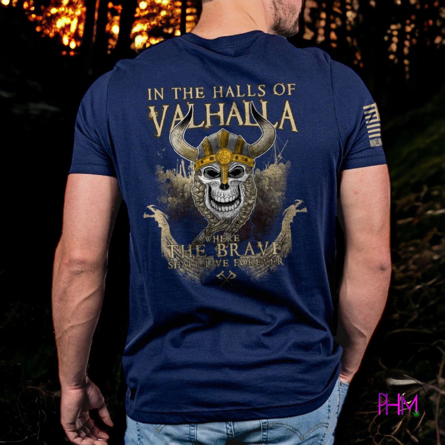 Valhalla T-Shirt | Nine Line - Medium / Navy Done
