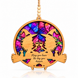 The Day You Deserve | Witchy Stained Glass Sun Catcher