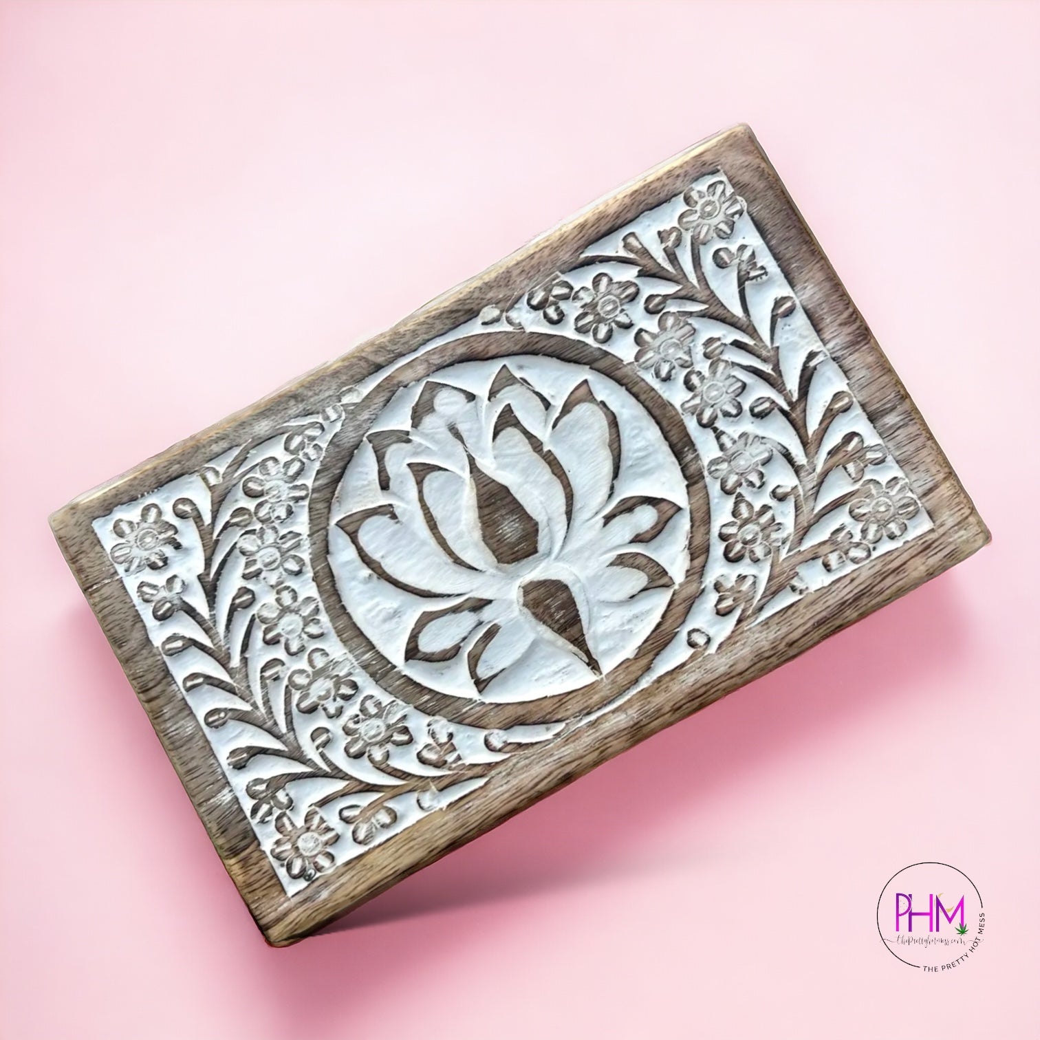 Stop and Smell the Lotus Wooden Box 🌸