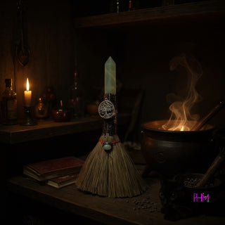 Enchanted Witches Crystal Besom 🧹🔮