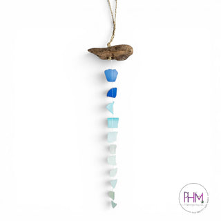 Moonlight Waves Seaglass Windchime 🌊✨