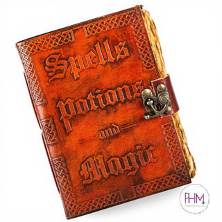 Magic Spells Leather Journal 🖤📖✨