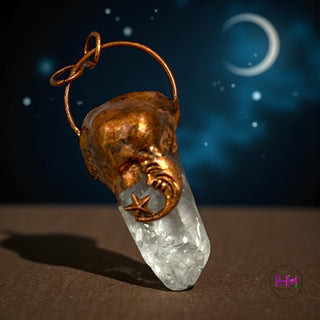 Dreamweaver Celestial Clear Quartz Pendant 🌙