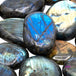 Purple Flash Palm Stone
