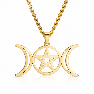 🌙 The Power Within Triple Moon Necklace | The Coven Collection 🖤✨