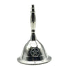 Silver Brass Altar Bell - Pentacle
