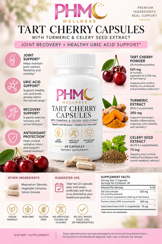 Tart Cherry 🍒 Capsules | PHM Wellness ™