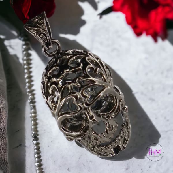 A Little Wicked Skull Crystal Cage Pendant 🖤