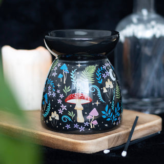 ✨ Enchanted Dark Forest Oil Burner 🌙🍄