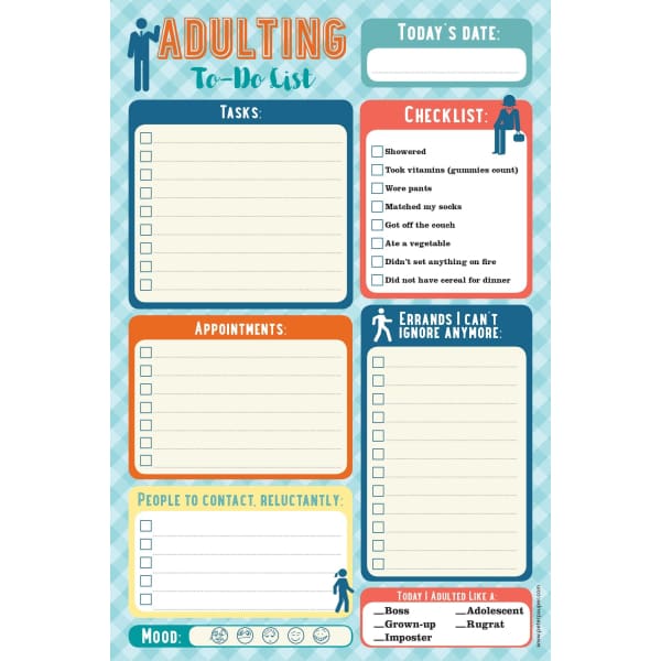 Adulting Note Pad - Accessory