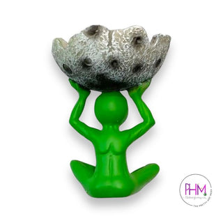 Alien Holding Moon Ashtray