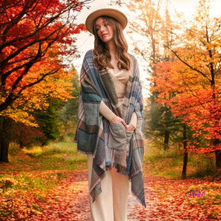All the Feels Plaid Ruana 💜