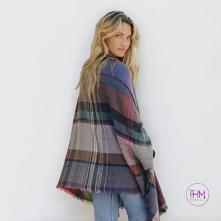 All the Feels Plaid Ruana 💜