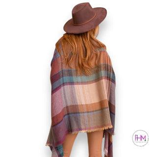 All the Feels Plaid Ruana 💜