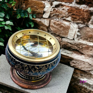 Ancient Wisdom Brass Incense Burner 🔮